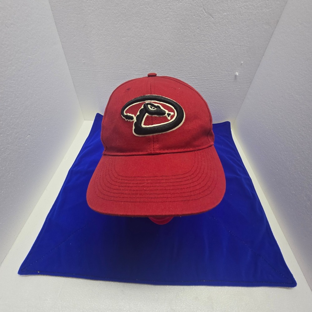 Arizona Diamondbacks OC Sports Red MLB Baseball Cap D-Snake Logo OSFM Hat